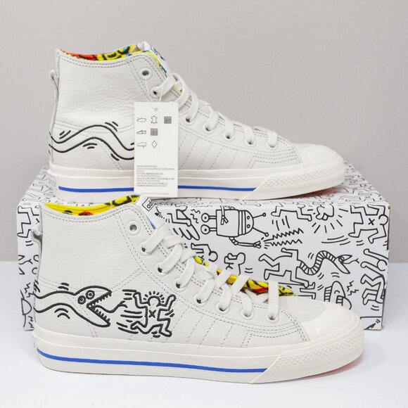 Keith Harring X Nizza High Adidas RF 10.5 - Picture 1 of 5